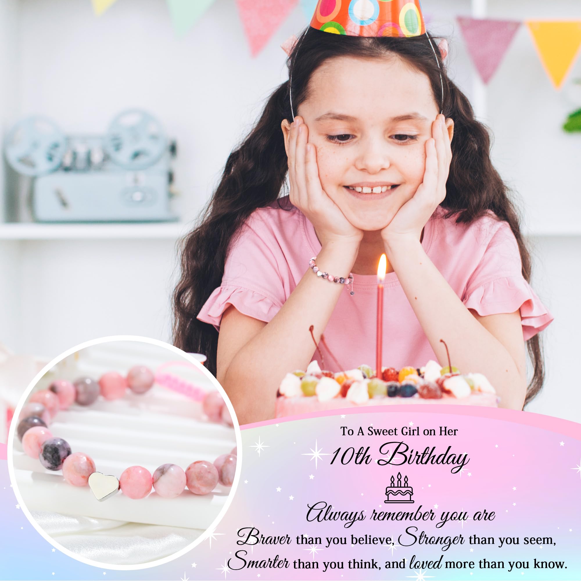 Launrada little girl necklace with card provides a keepsake charm for the recipient.