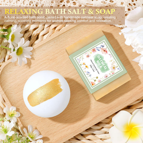 Launrada oatmeal soap handmade soft-lather cleansing