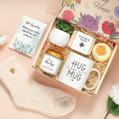 Launrada artificial succulent plant and sympathy card for lasting remembrance