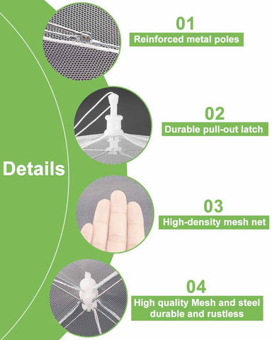 Lauon mesh food tent foldable for compact storage after use
