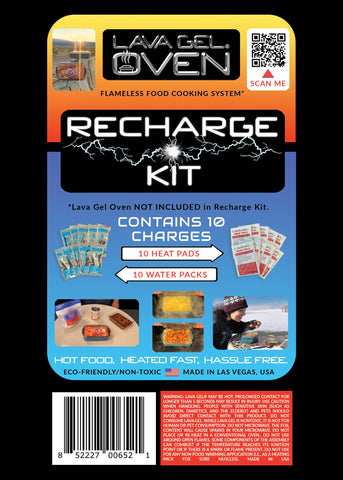 Lava Gel Oven Recharge Kit activation waters trigger safe warmth for meals