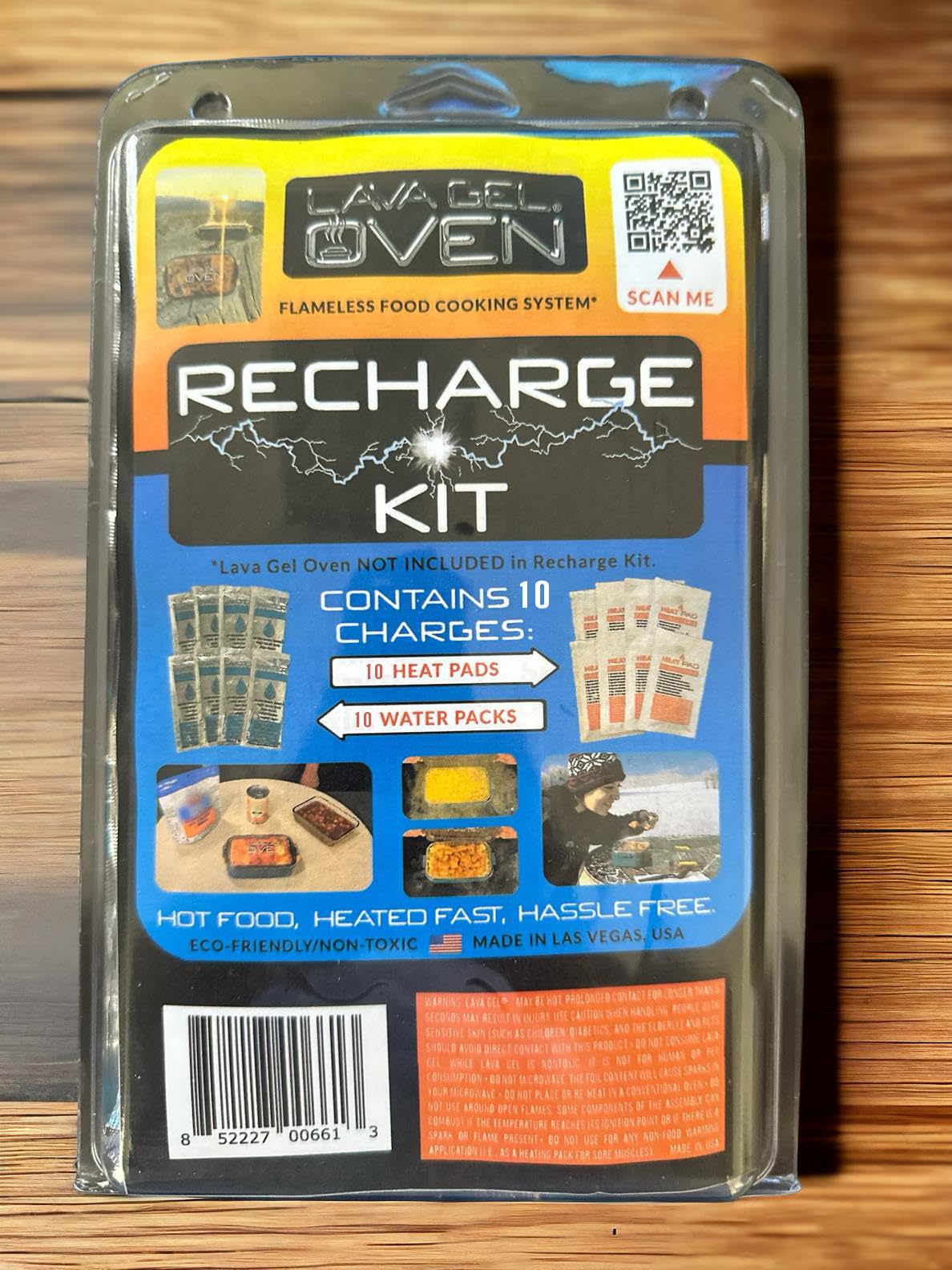Lava Gel Oven Recharge Kit compact packaging for easy storage