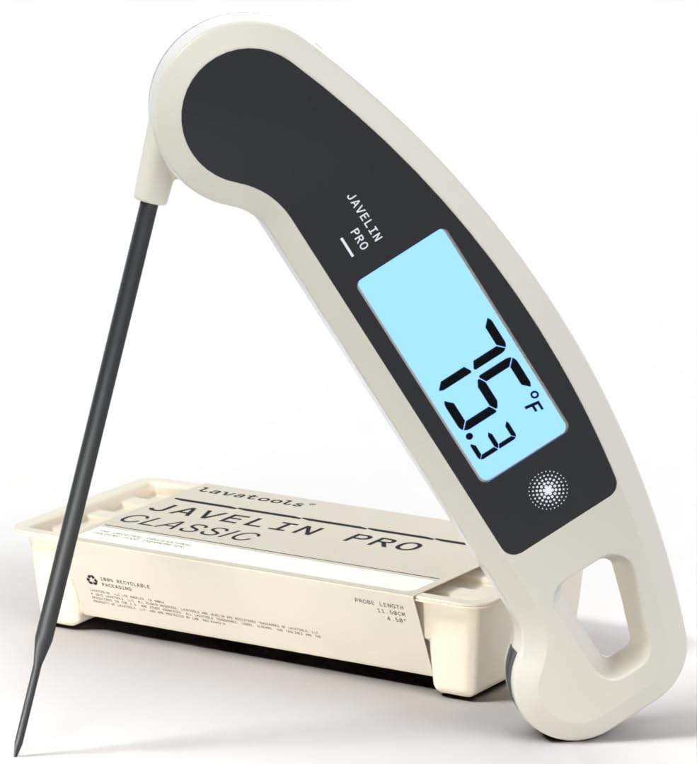 Lavatools Javelin PRO Classic backlit display for quick reads in dim kitchens.