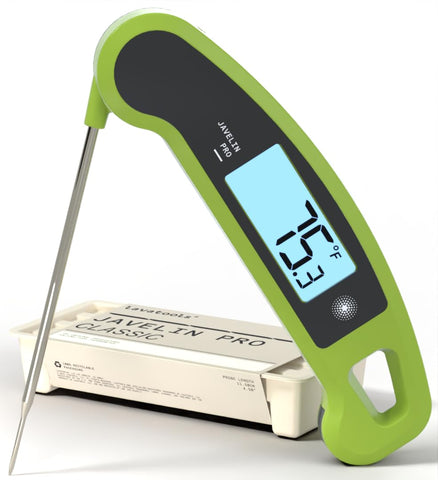 Lavatools Javelin PRO Classic Wasabi hero shot highlights precise kitchen readings.