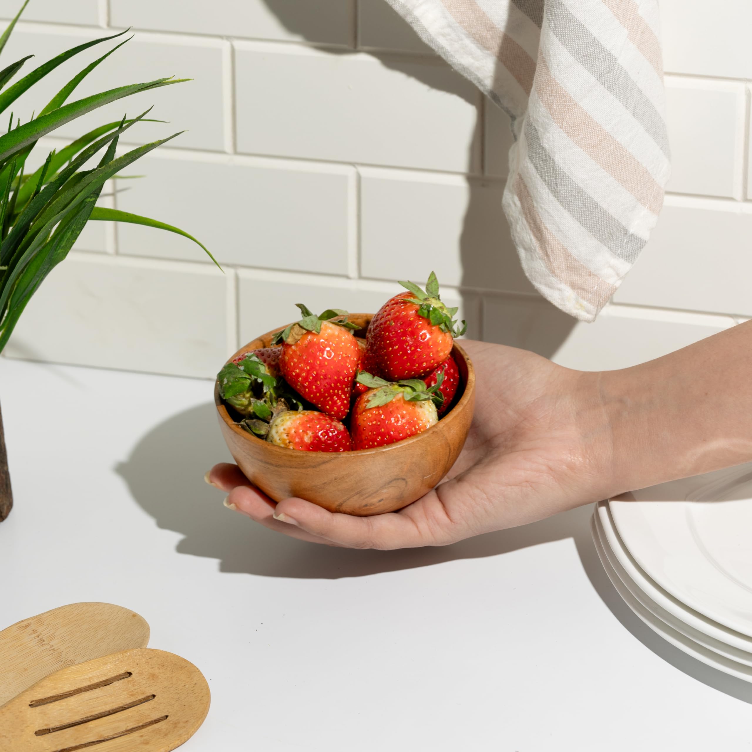 LAVAUX DESIGNS wooden dipping bowls ideal for sauces and snacks