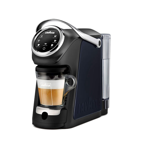 Lavazza Expert Classy Plus LB 400 built-in milk vessel close-up showing effortless milk frothing
