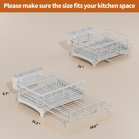 Laveshop dish drying rack easy-assembly minimizes setup time for quick use.