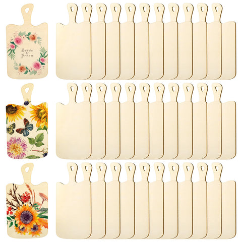 Lawei mini wood cutting boards with handles, ideal for crafts and decorative serving.