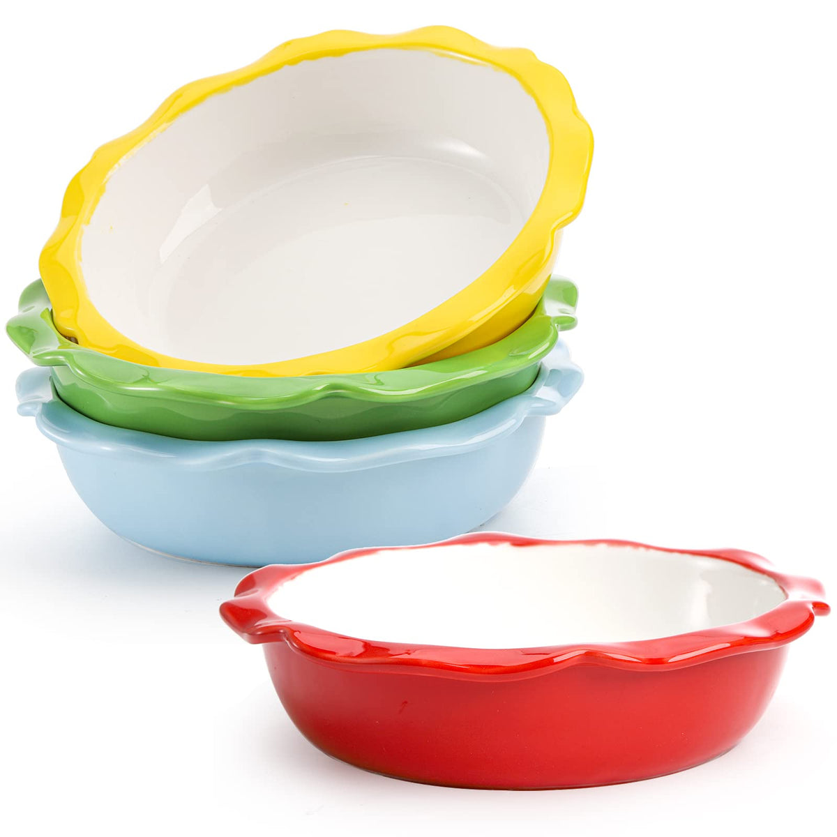 Lawei 4-pack mini pie pans for versatile individual portions