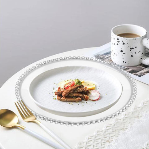 Lawei dining chargers used at parties offer easy cleanup and stylish presentation