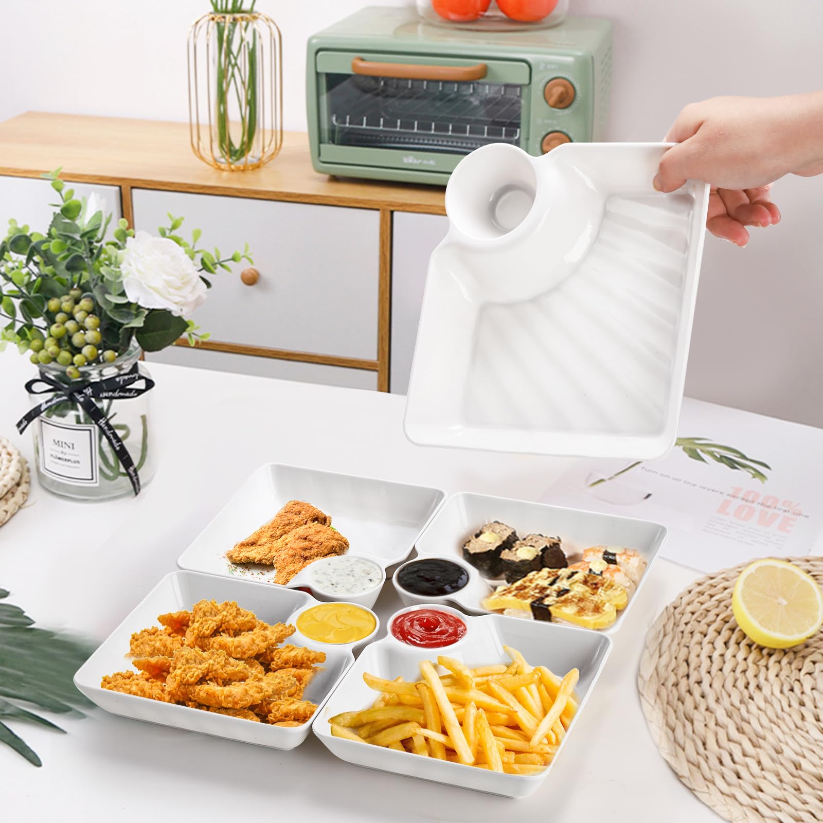 Lawei durable BPA-free PP plates ideal for reusable partyware.