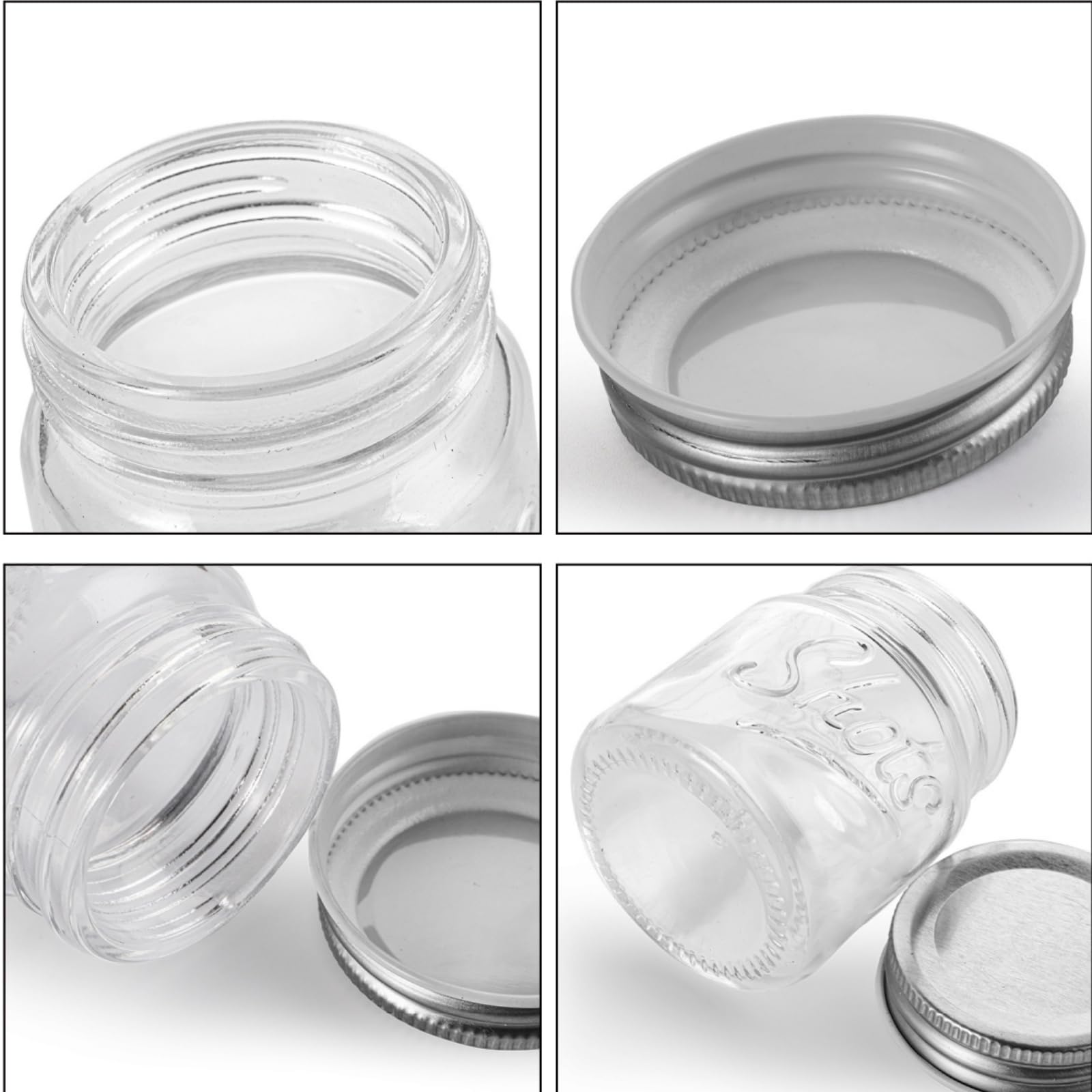 Lawei mini jars with aluminum lids offer airtight freshness.