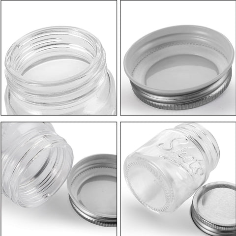 Lawei mini jars with aluminum lids offer airtight freshness.