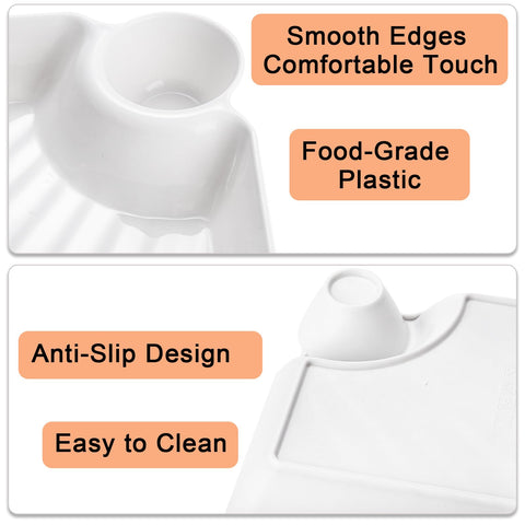 Lawei no-spill edge design helps prevent messes at gatherings.