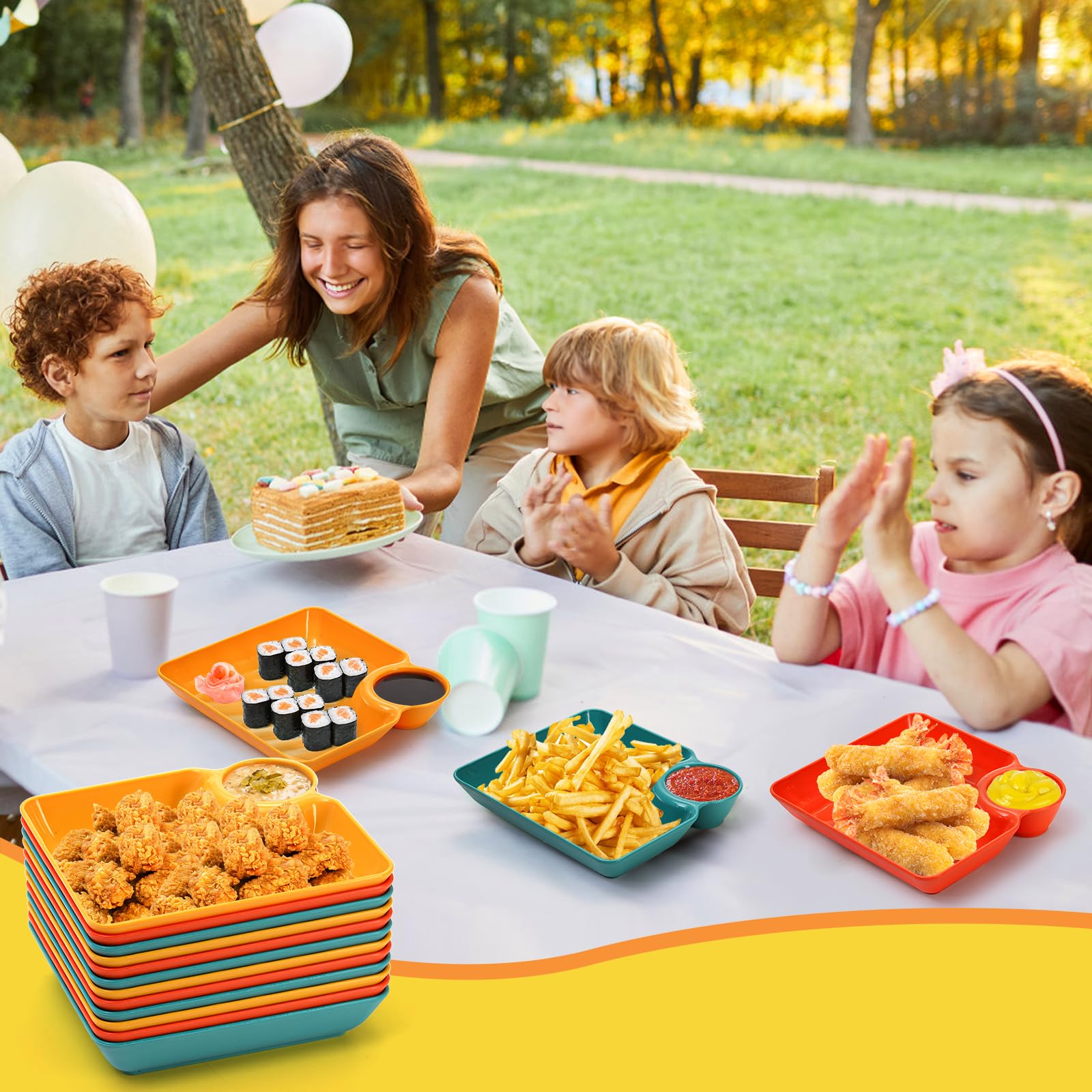 Lawei party serving trays elevate casual dinners and celebrations.