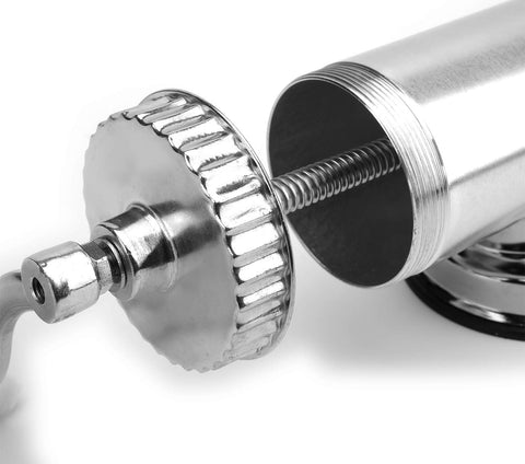 Lawei stainless steel sausage machine side view highlighting hygienic, durable design.