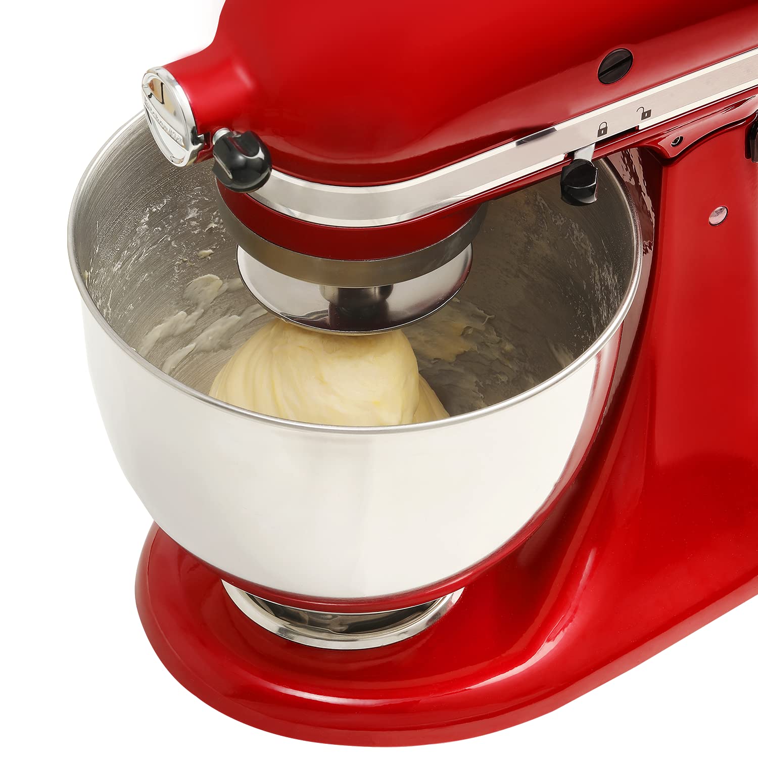 Lawenme dough hook close-up shows sturdy metal construction