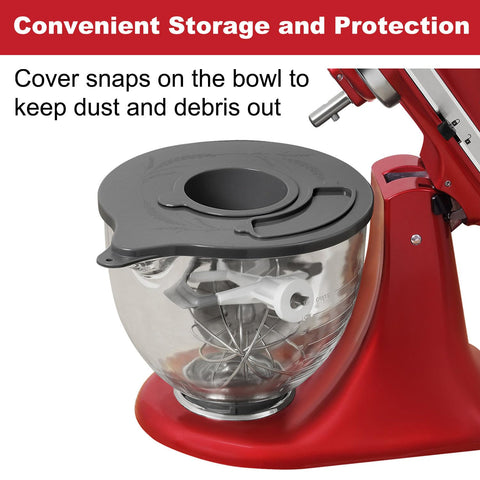 Lawenme measuring bowl in lid enables precise liquid additions