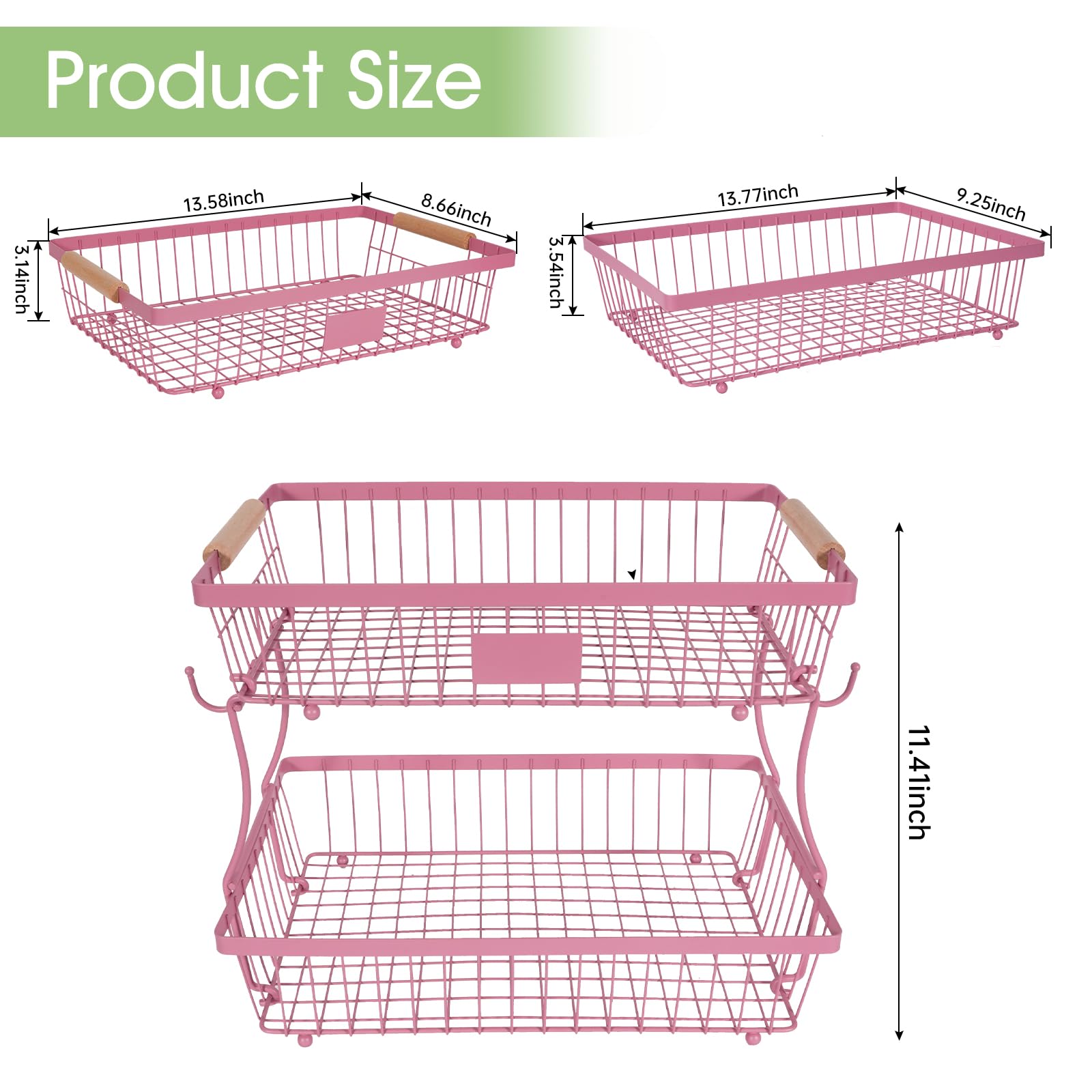 Detachable two-basket fruit stand by Lawhood-Mijin for flexible storage and display.