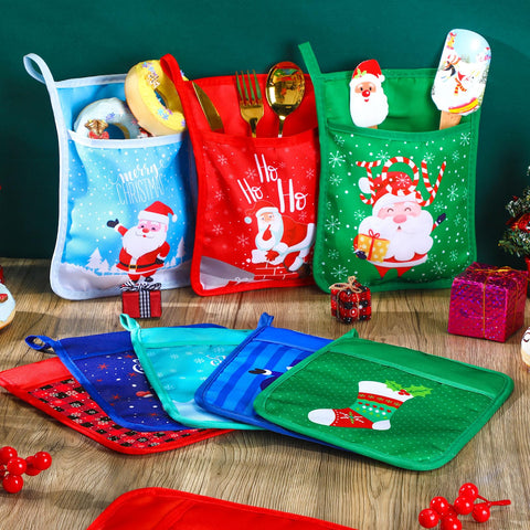 Layhit Christmas kitchen decor pot holders add seasonal flair