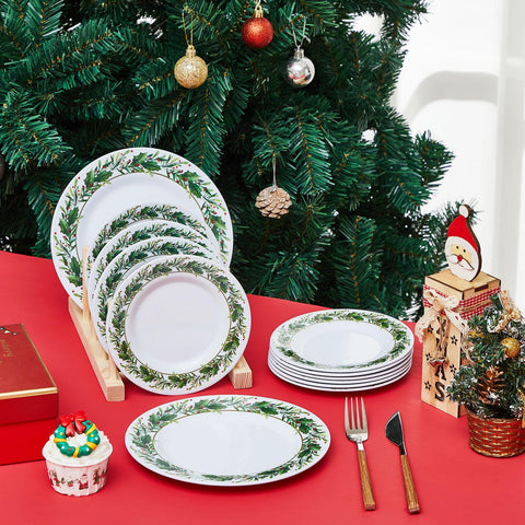 Layhit durable holiday plate for picnics, parties, and everyday meals