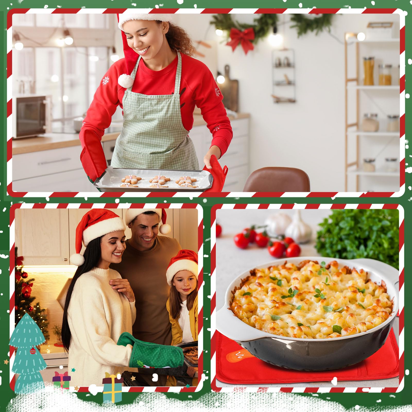 Layhit pot holders with hanging loop for convenient storage