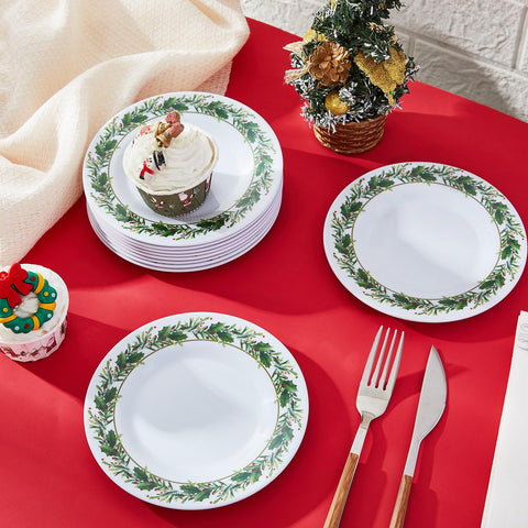 Layhit stackable holiday plates save cabinet space and simplify entertaining
