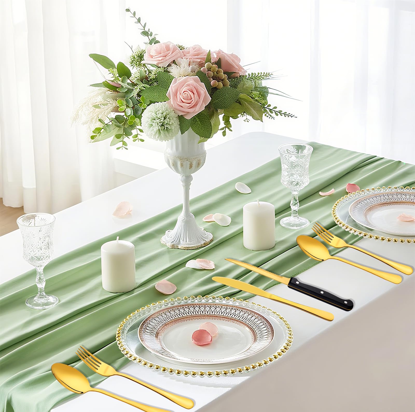 LayHyand 48-piece dinner spoons: comfortable grip for smooth dining.