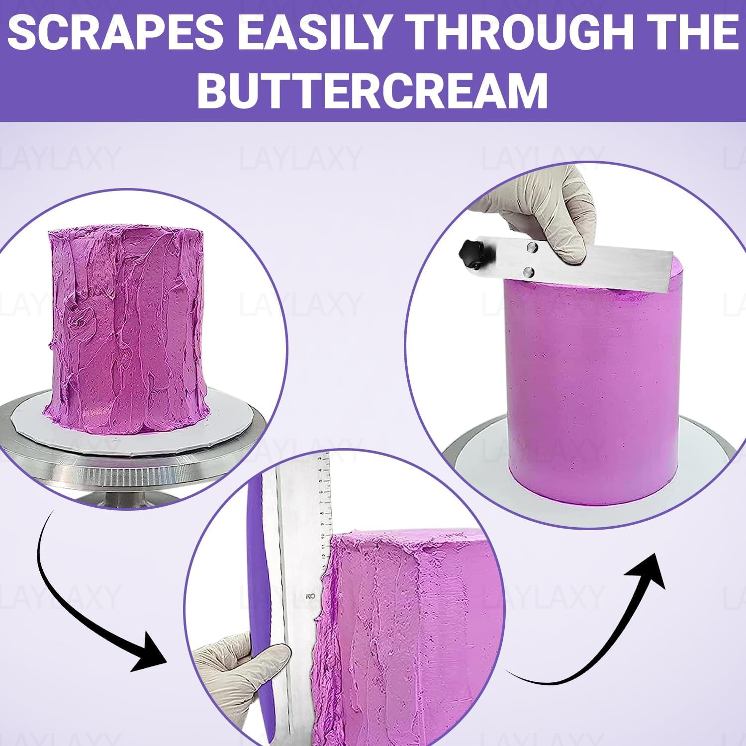 Laylaxy dishwasher-safe decorating tool for quick cleanup after use