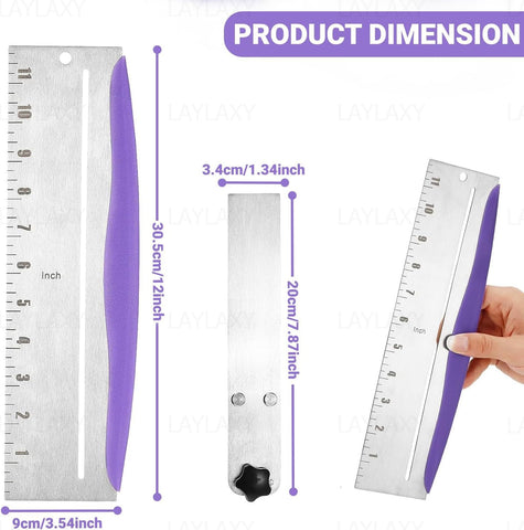 Laylaxy sturdy metal spatula for durable decorating tasks