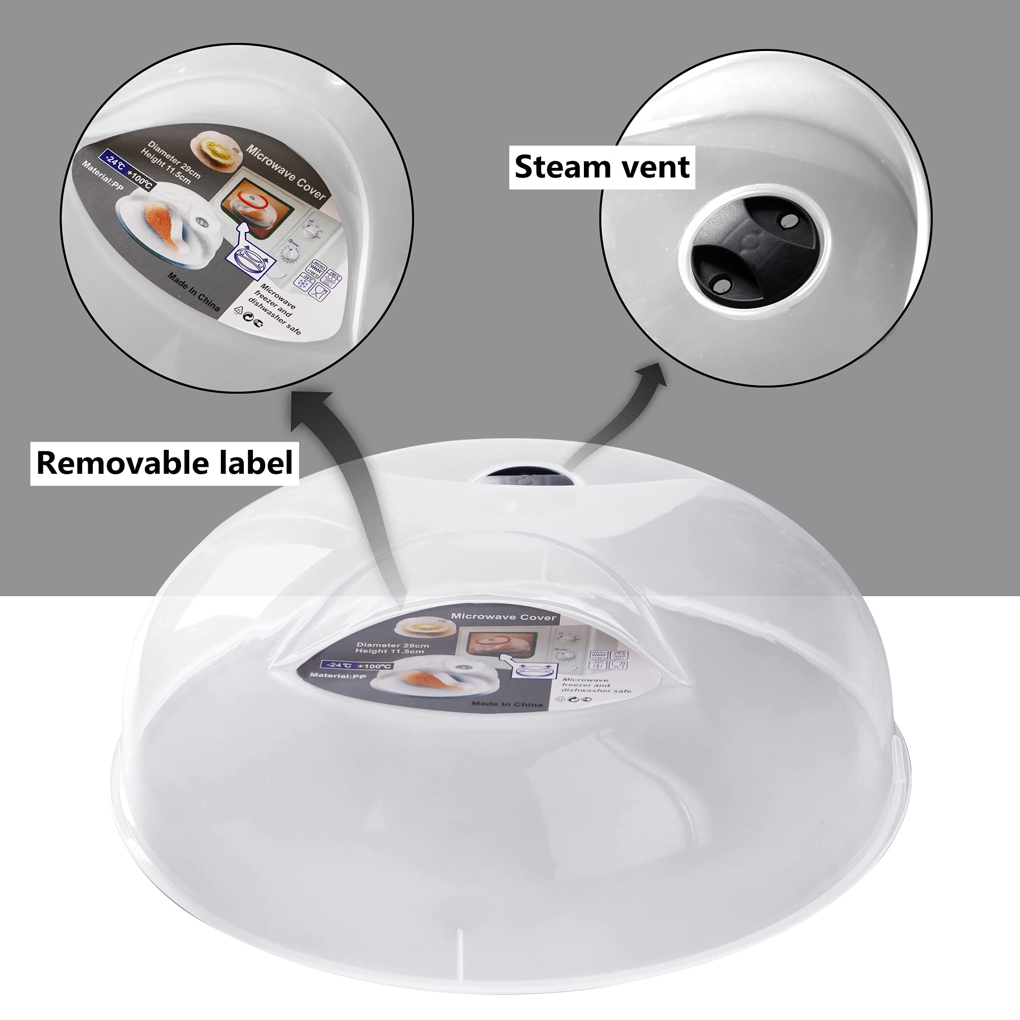 Layron large microwave cover fitting plates and bowls