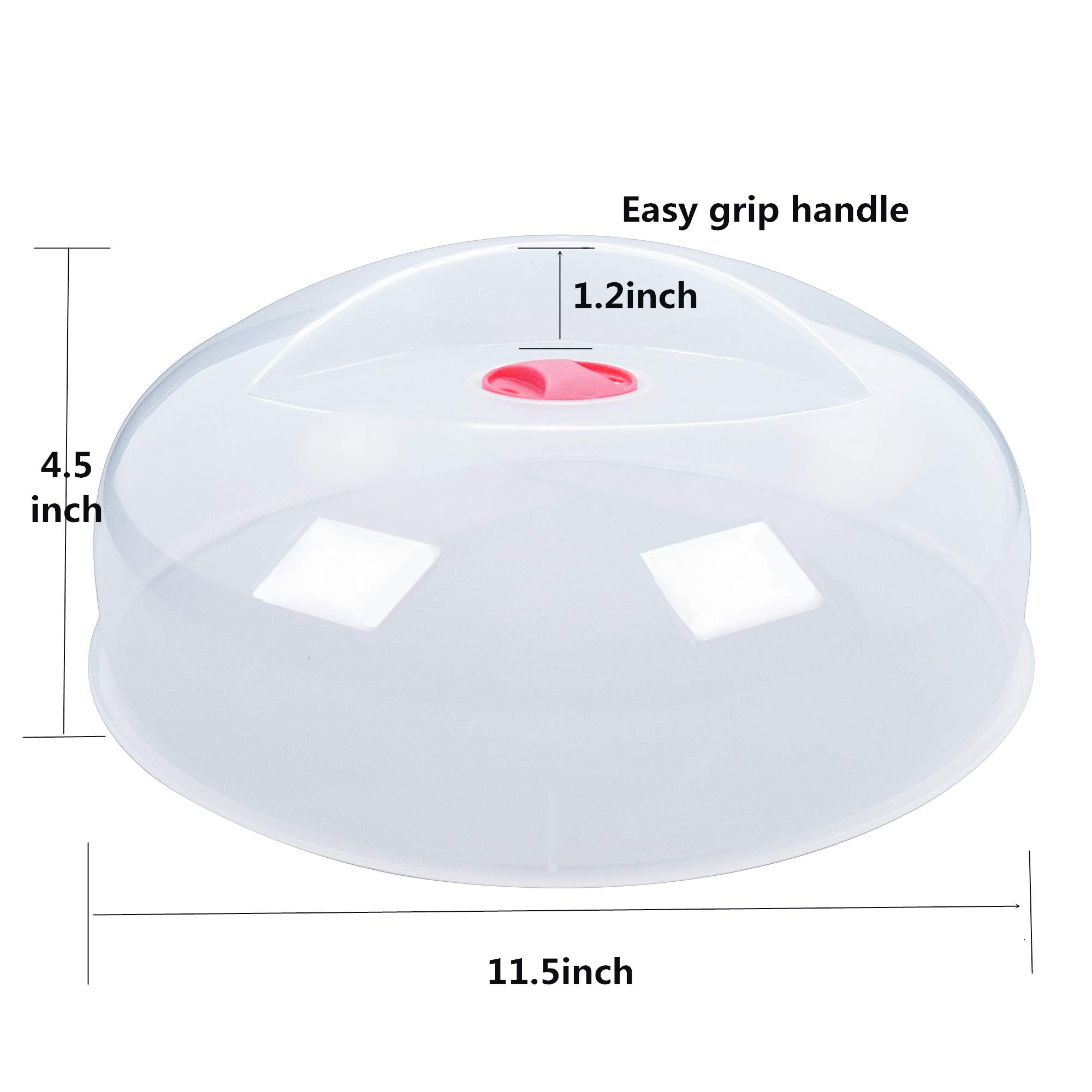 Layron cover fits most plates and bowls to minimize mess.