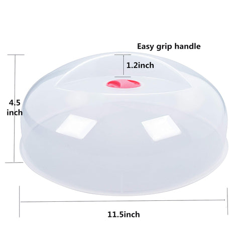 Layron cover fits most plates and bowls to minimize mess.