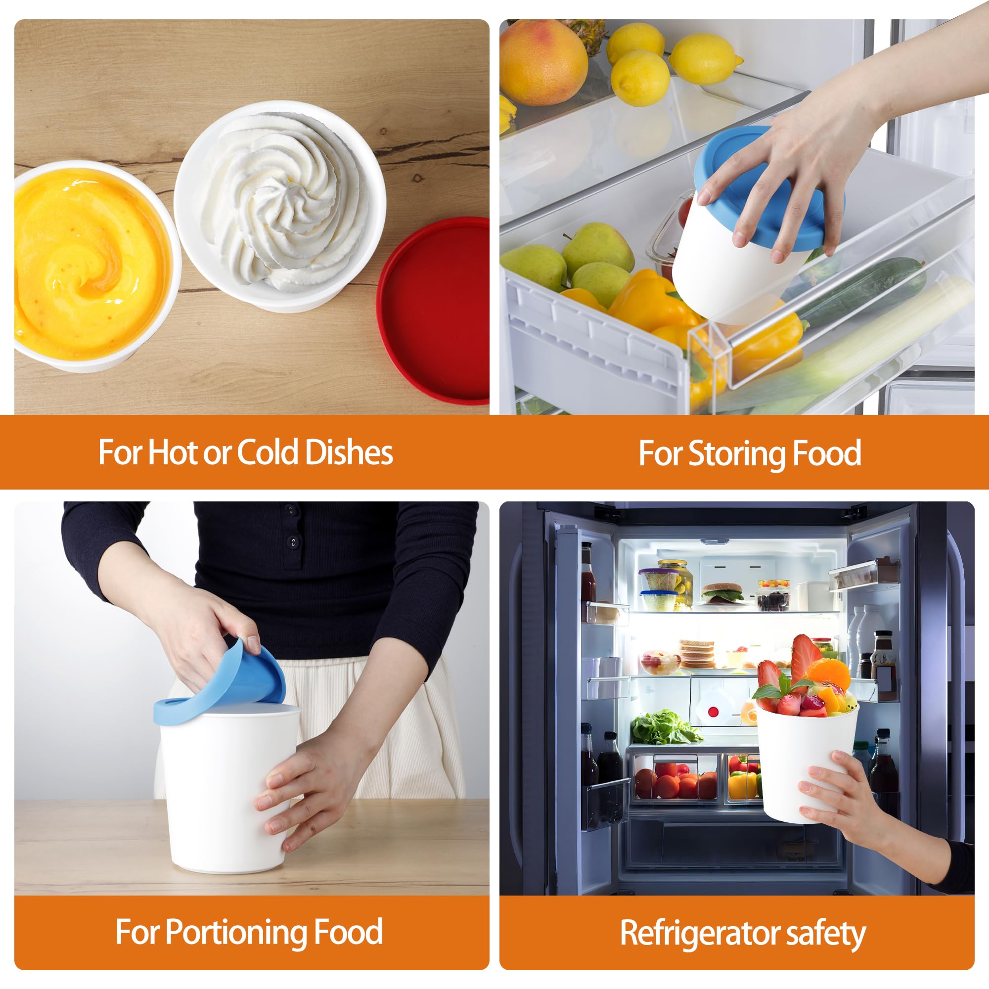 LayYun stackable airtight containers maximize freezer storage.