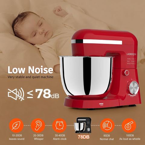 LAZMOQUSA non-dishwasher-safe attachments encourage careful cleaning to extend their lifespan.