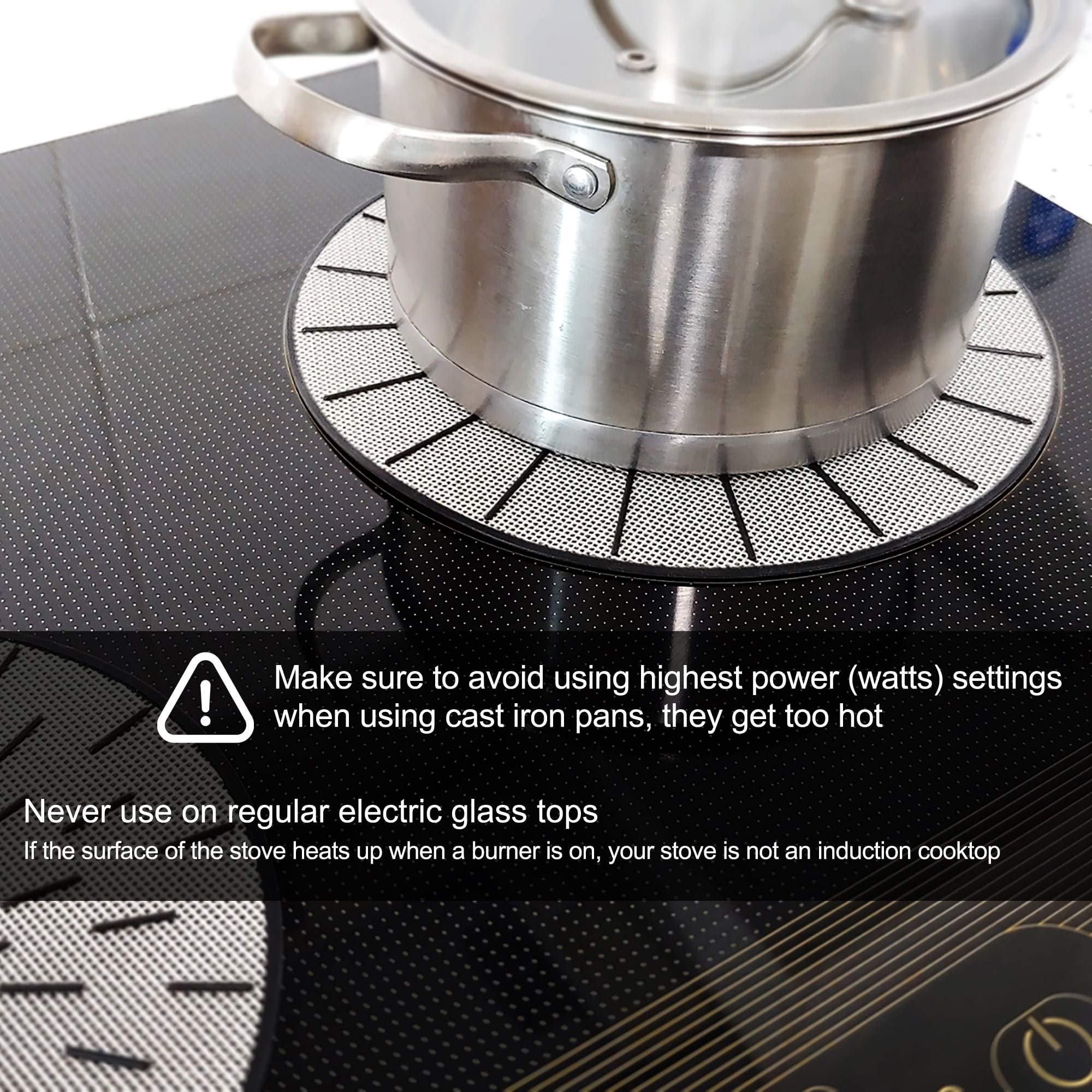 Lazy K microwave-oven safe mat used as heat diffuser and pot holder.