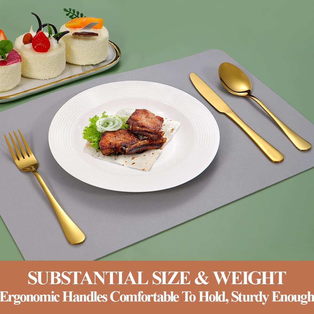 Lazycorner gift-ready packaging for the 40-piece gold silverware set.