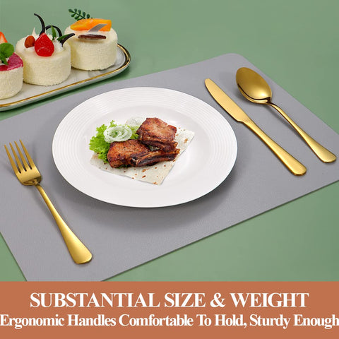 Lazycorner gift-ready packaging for the 40-piece gold silverware set.