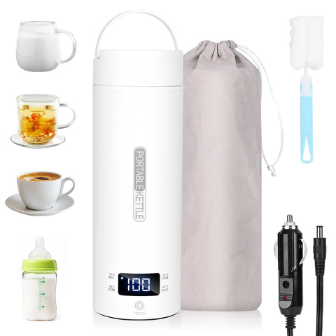 lazycozy travel kettle 16oz compact design, ideal for car trips.