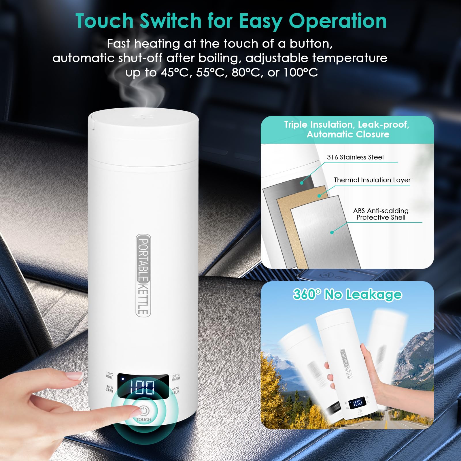 lazycozy cleaning brush included keeps kettle easy to maintain.