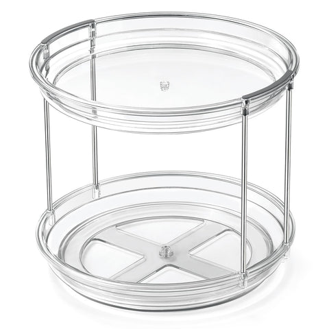 LazySpin bathroom medicine cabinet organizer for compact storage.