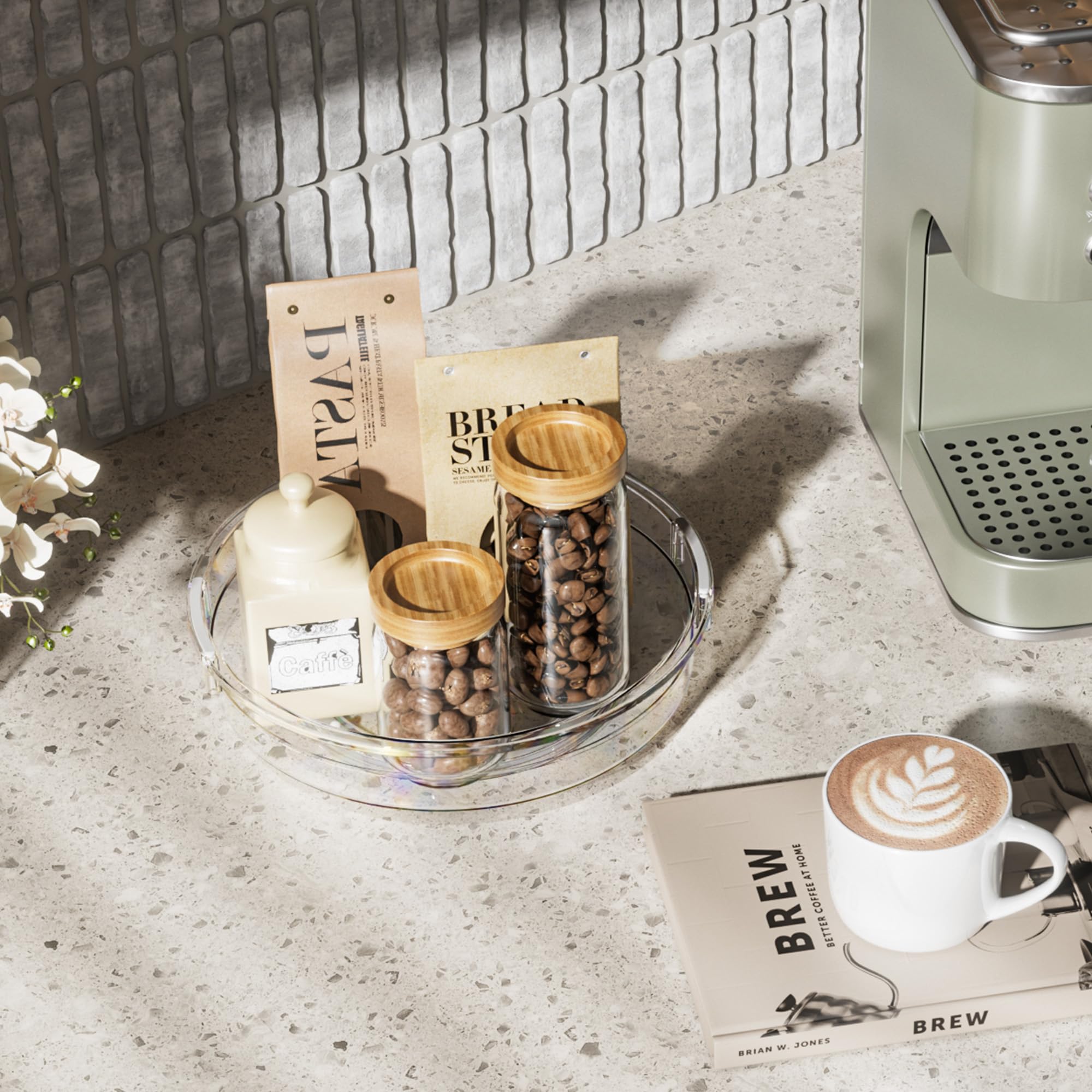 LazySpin durable-bpa-free acrylic for clear, long-lasting storage