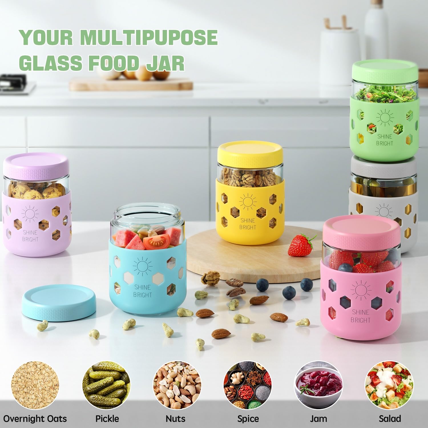 Lazyshine dishwasher-safe and freezer-safe jar for easy cleanup.