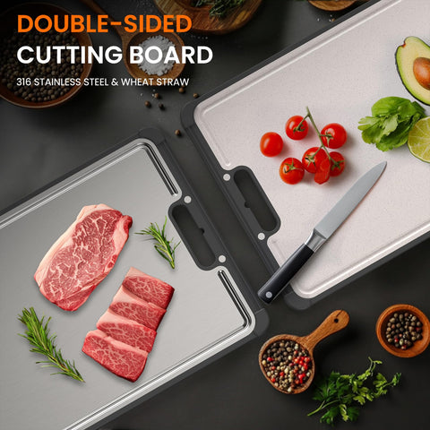 LBD premium 316 stainless steel cutting board elegant modern design for kitchens