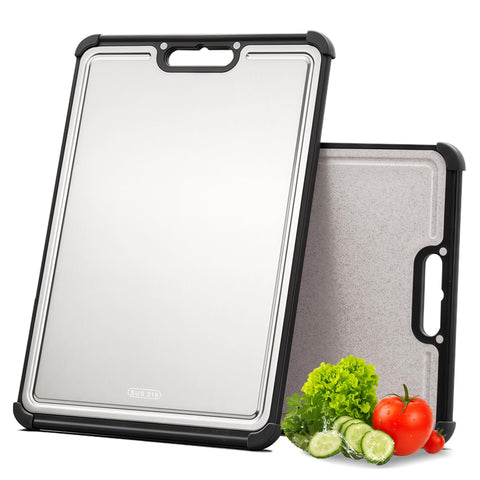 LBD premium 316 stainless steel cutting board with extra large surface for easy chopping