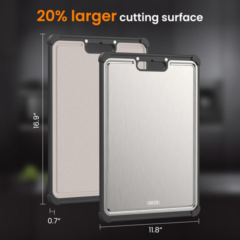 LBD premium 316 stainless steel cutting board heat resistant easy to clean surfaces