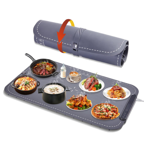 LBOLHZO warming mat rapid-heat 300W delivers quick buffet warmth and even coverage.