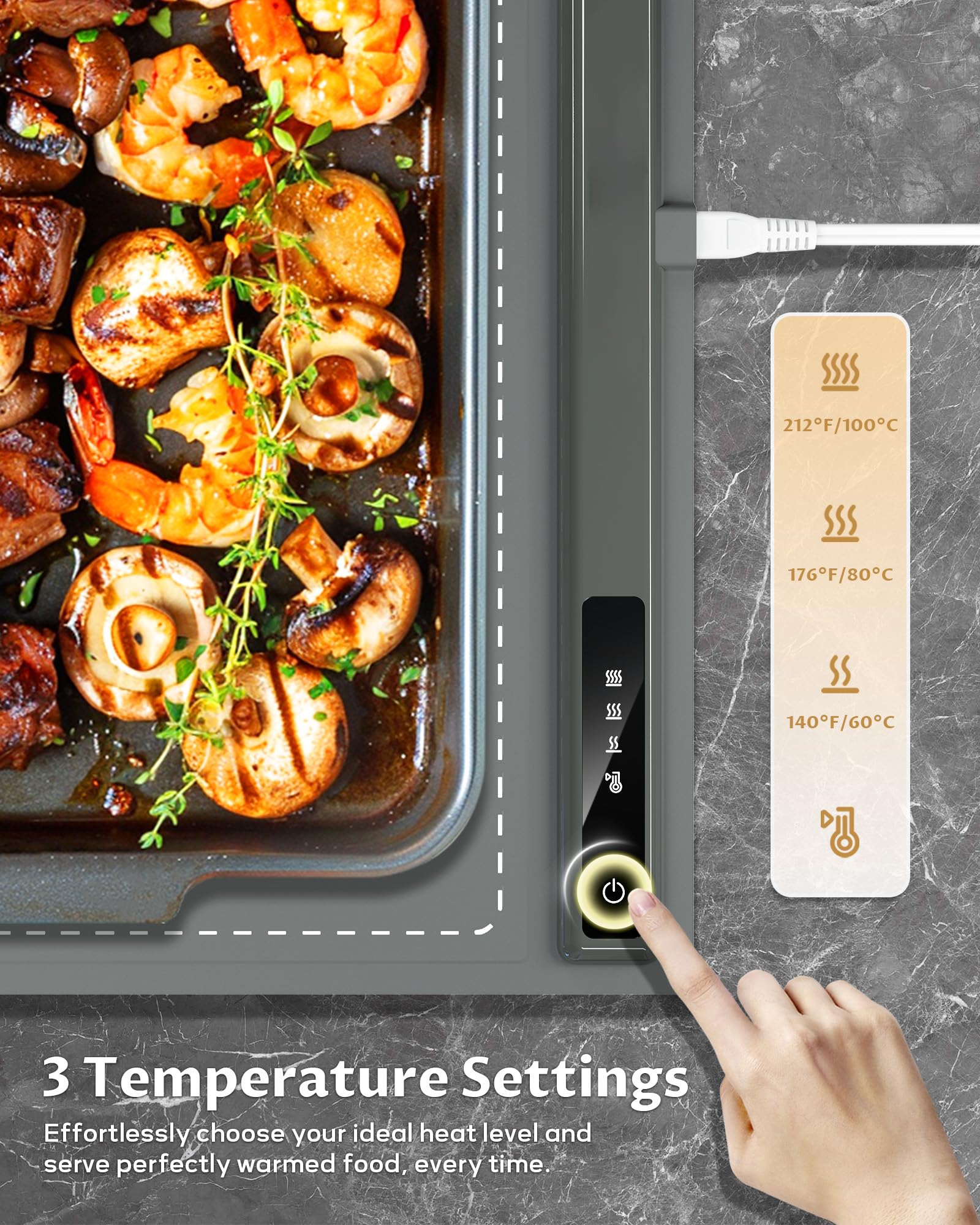 LBOLHZO warming mat rolled design showcases roll-up portability for events