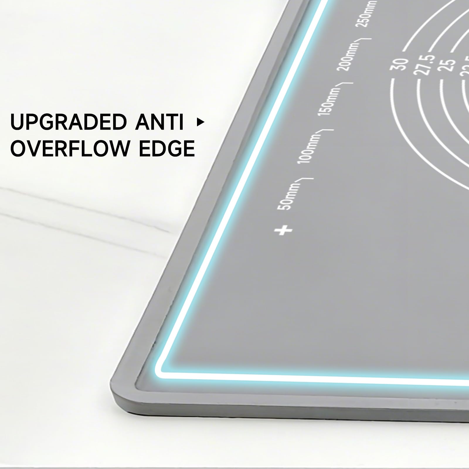 LCOCWMY silicone baking mat anti-slip base stays secure on counters