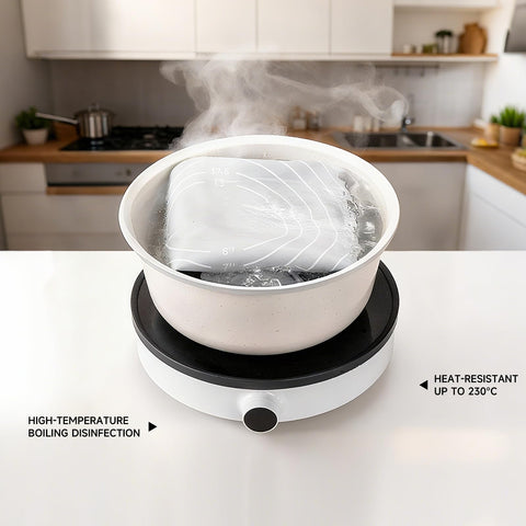 LCOCWMY silicone baking mat dual-scale markings for precise portions